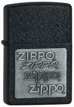 Зажигалка ZIPPO PEWTER EMBLEM BLACK CRACKLE 363 