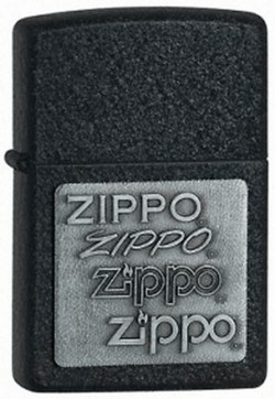 Запальничка ZIPPO PEWTER EMBLEM BLACK CRACKLE 363 Запальничка ZIPPO PEWTER EMBLEM BLACK CRACKLE 363