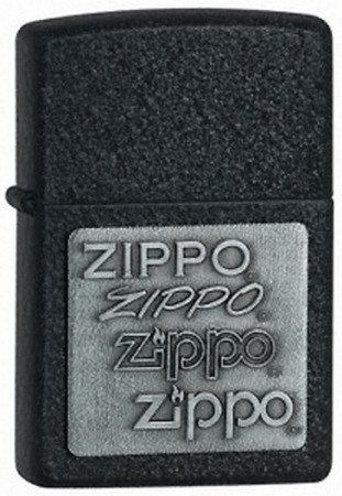 Запальничка ZIPPO PEWTER EMBLEM BLACK CRACKLE 363 Запальничка ZIPPO PEWTER EMBLEM BLACK CRACKLE 363