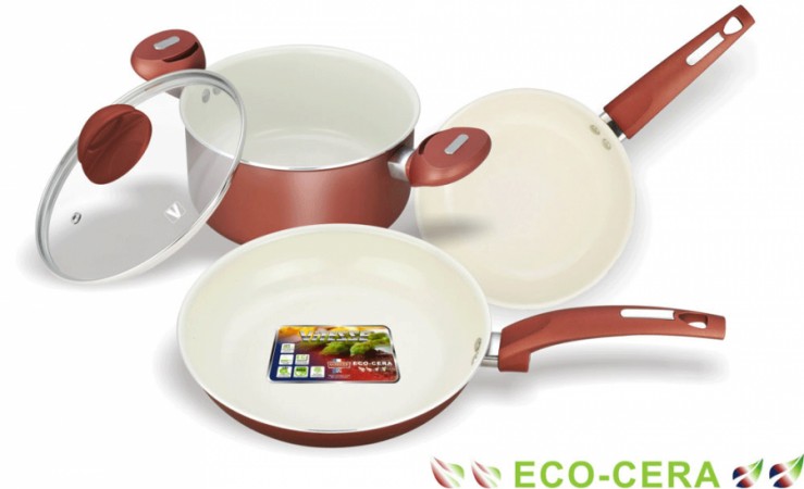 Набор посуды с антипригарным керамическим покрытием (4 предмета) Набор посуды с антипригарным керамическим покрытием (4 предмета)