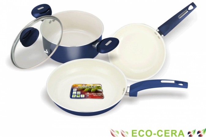 Набор посуды с антипригарным керамическим покрытием (4 предмета) Набор посуды с антипригарным керамическим покрытием (4 предмета)