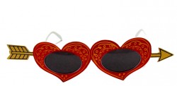 Очки Сердечки на стреле Амура Очки Сердечки на стреле Амура
