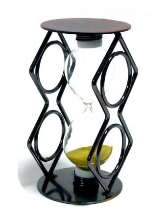 Годинник пісочний в металі Обладунки . Годинник пісочний в металі Обладунки .