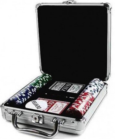 Набір для гри в покер на 100 фішок з номіналом . Набір для гри в покер на 100 фішок з номіналом .