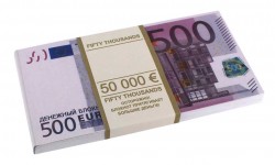 Блокнот пачка евро