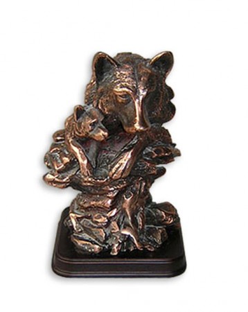 Статуетка голова вовка та вовчака E051 Статуетка голова вовка та вовчака E051