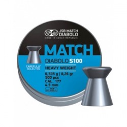 Пульки JSB Match Diabolo S100 heavy 4.49мм  (500шт) 000024-500