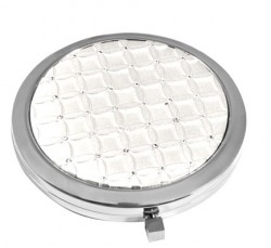 Дзеркало косметичне зі стразами 98-0141 Дзеркало косметичне зі стразами 98-0141