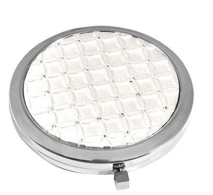 Дзеркало косметичне зі стразами 98-0141 Дзеркало косметичне зі стразами 98-0141