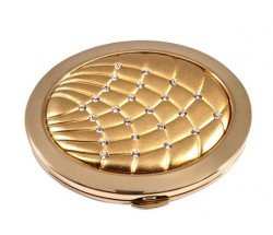 Дзеркало косметичне зі стразами 98-0151 Дзеркало косметичне зі стразами 98-0151