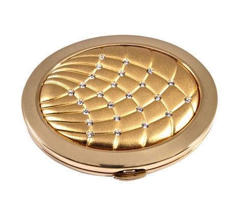 Дзеркало косметичне зі стразами 98-0151 Дзеркало косметичне зі стразами 98-0151