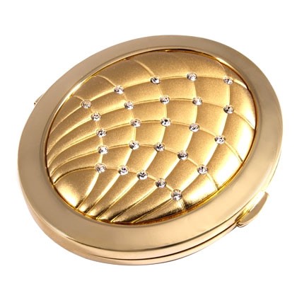 Дзеркало косметичне зі стразами 98-0151 Дзеркало косметичне зі стразами 98-0151