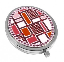 Дзеркало косметичне зі стразами 98-0419 Дзеркало косметичне зі стразами 98-0419