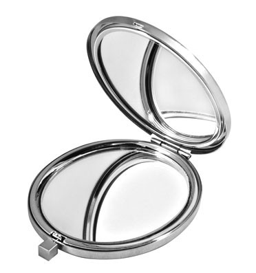 Дзеркало косметичне зі стразами 98-0435 Дзеркало косметичне зі стразами 98-0435