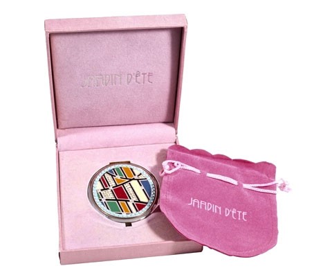 Дзеркало косметичне зі стразами 98-0435 Дзеркало косметичне зі стразами 98-0435