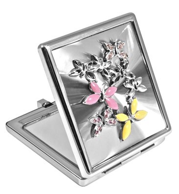 Дзеркало косметичне зі стразами 98-0547 Дзеркало косметичне зі стразами 98-0547