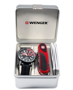 Набор наручые часы Wenger Commando Chrono 70731.XL и нож EvoGrip 1 17 59 821