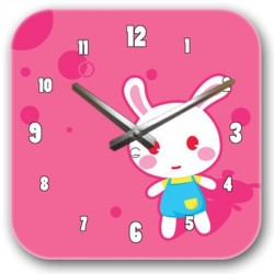Дитячий настінний годинник "Зайчик" . Дитячий настінний годинник "Зайчик" .