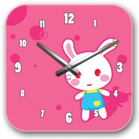 Дитячий настінний годинник "Зайчик" . Дитячий настінний годинник "Зайчик" .