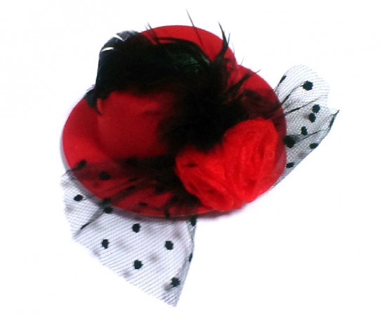 Капелюх маленький з трояндою Капелюх маленький з трояндою