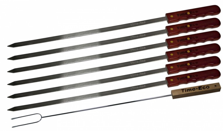 Набір шампурів з вилкою 5096 Набір шампурів з вилкою 5096