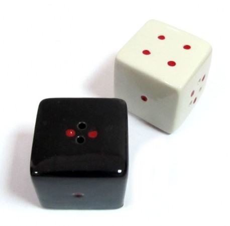 Сільнички кубики біле на чорному Сільнички кубики біле на чорному