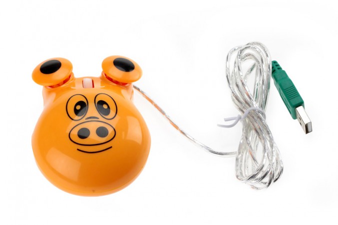 Комп'ютерна миша Свинка з вічками Комп'ютерна миша Свинка з вічками