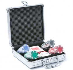 Набор для игры в покер в алюминиевом кейсе АК 100