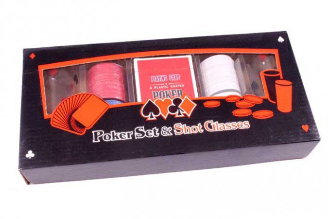 Набір для гри в п'яний покер 200 фішок Набір для гри в п'яний покер 200 фішок