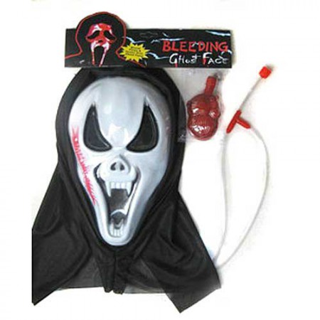 Маска пластик Крик с кровью Маска пластик Крик с кровью