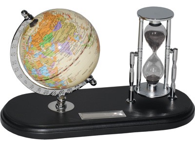 Набір з глобусом на чорній підставці Час і ми Набір з глобусом на чорній підставці Час і ми