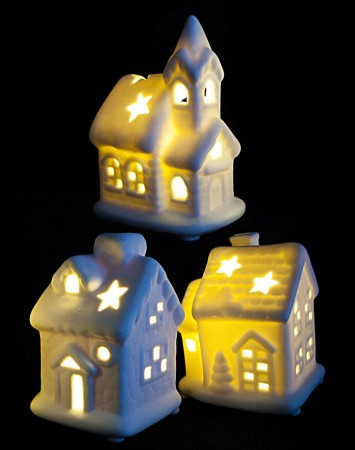 Домики керамические, 3 шт. Домики керамические, 3 шт.