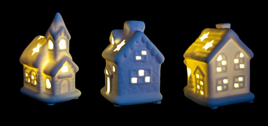 Домики керамические, 3 шт. Домики керамические, 3 шт.