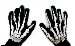Перчатки Скелета тканевые