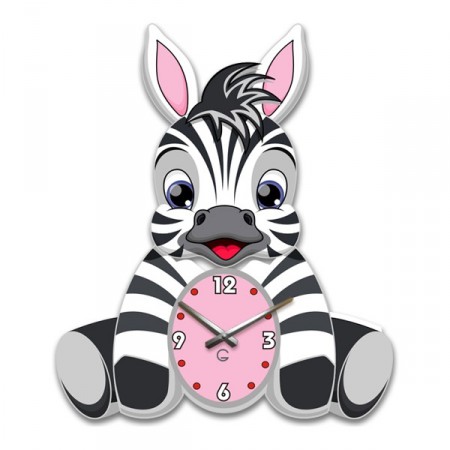 Дитячий настінний годинник "Зебра" . Дитячий настінний годинник "Зебра" .
