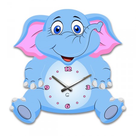 Дитячий настінний годинник "Слонік" . Дитячий настінний годинник "Слонік" .