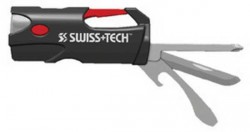 Микро мультитул карабин Swiss+Tech 6 в 1 черный