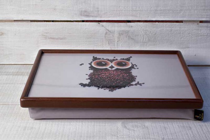 Столік із подушкою "Кавова сова" Столік із подушкою "Кавова сова"