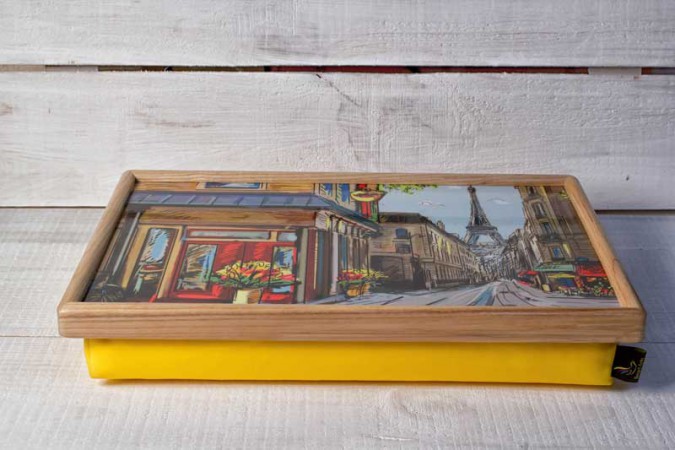 Столик із подушкою Вулиці Парижа Столик із подушкою Вулиці Парижа