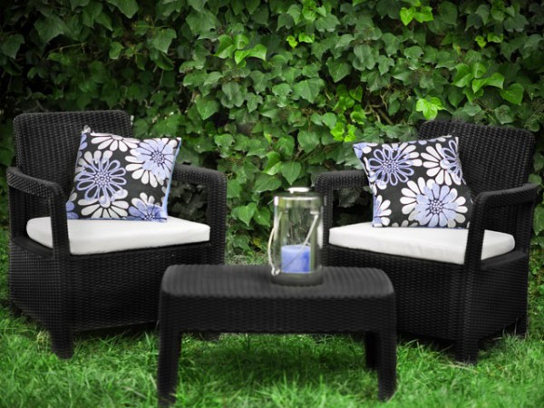 Набір садових меблів Tarifa Balcony Set , сірий Набір садових меблів Tarifa Balcony Set , сірий