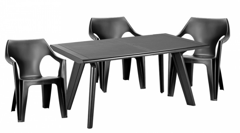 Стілець пластиковий Dante low back сірий Стілець пластиковий Dante low back сірий