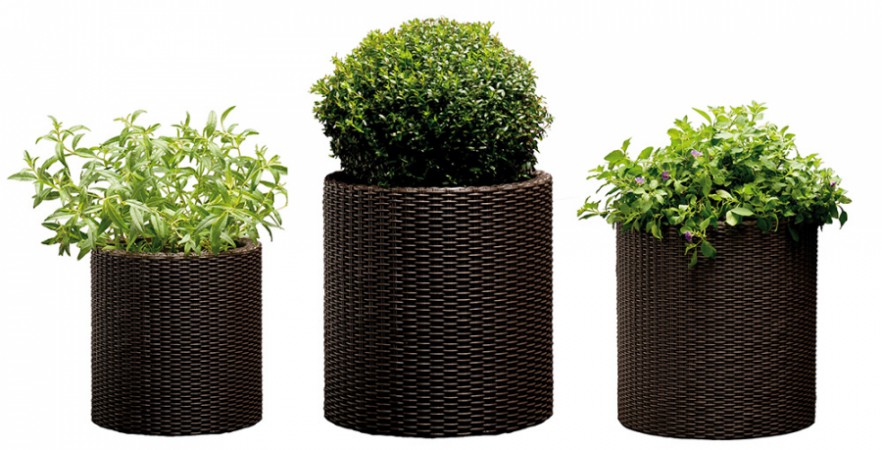 Горщик для квітів Cylinder Planter Small коричневий Горщик для квітів Cylinder Planter Small коричневий