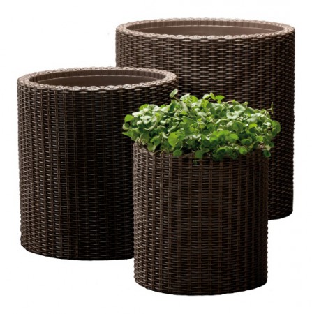 Горщик для квітів Cylinder Planter Small коричневий Горщик для квітів Cylinder Planter Small коричневий