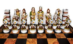 Шахматные Фигуры -"Battaglia Romani Barbari" (Big Size)  Бой Римлян С Варварами 