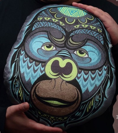 Подушка Горила Мерзнет Подушка Горила Мерзнет