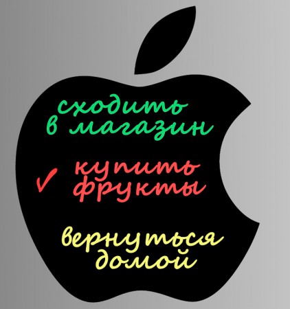 Магнітна дошка для крейди Apple 40х43см Магнітна дошка для крейди Apple 40х43см