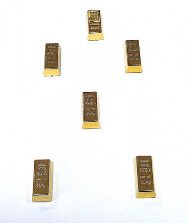 Зливок золота - набір магнітів Зливок золота - набір магнітів