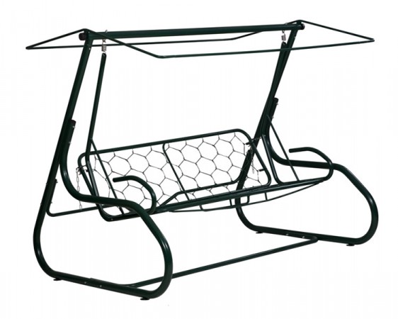 Садова гойдалка розкладна "Дачна Преміум" з москітною сіткою Садова гойдалка розкладна "Дачна Преміум" з москітною сіткою