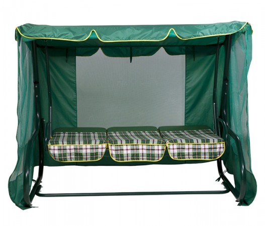 Садова гойдалка розкладна "Дачна Преміум" з москітною сіткою Садова гойдалка розкладна "Дачна Преміум" з москітною сіткою