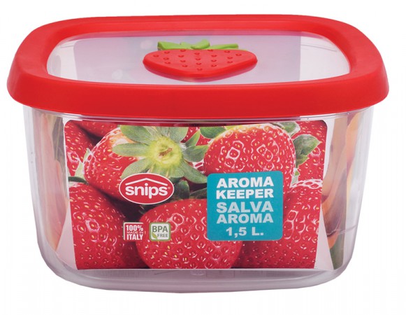 Контейнер для продуктів, 1,5 л, полуниця Контейнер для продуктів, 1,5 л, полуниця